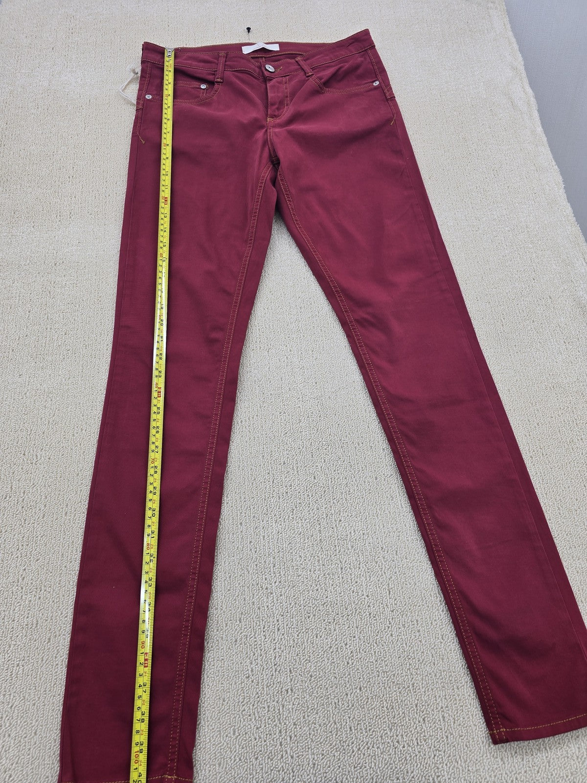 Harmont & Blaine Men's Burgundy Straight Jeans Sz 42 EU Dachshund