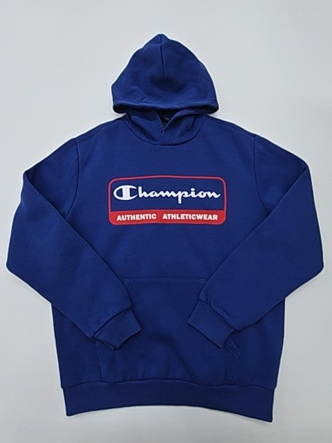 Champion Unisex Blue Pullover Hoodie Size Large Regular