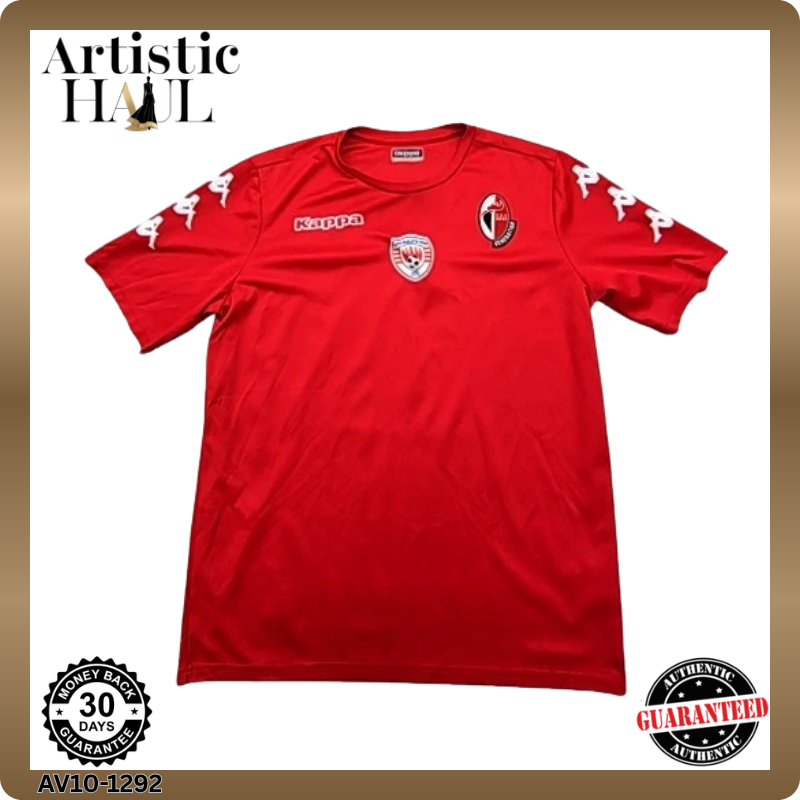 Kappa Red Soccer Jersey Large Short Sleeve Crewneck 100% Poly