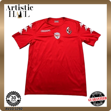 Kappa Red Soccer Jersey Large Short Sleeve Crewneck 100% Poly