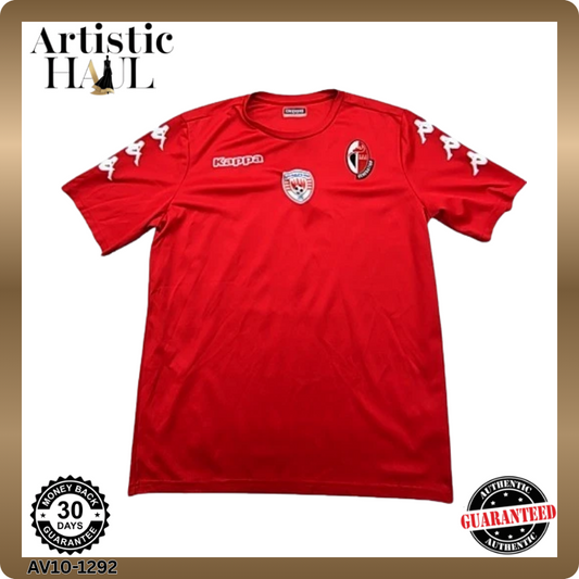Kappa Men's Red Jersey – Size L, Large Crewneck 100 Poly, Short Sleeve