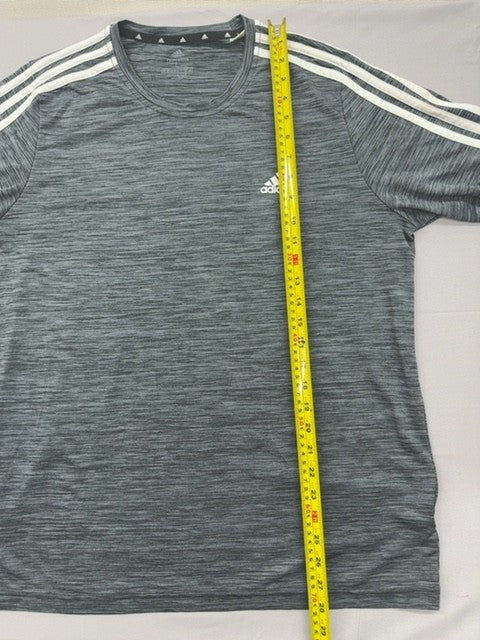 Adidas Primegreen Aeroready Gray L Men's T-Shirt 3-Stripes
