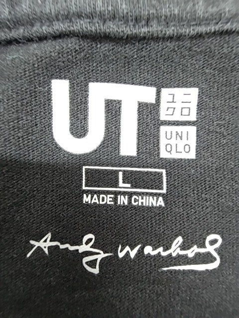 Uniqlo Men Black T-Shirt size L product image 4
