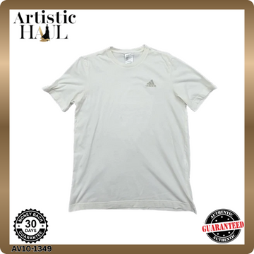 Adidas Men's White Short Sleeve Crewneck T-Shirt Size S Regular