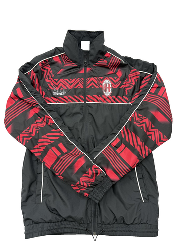 Puma AC Milan Black-Red Zigzag Track Jacket S Men Full Zip