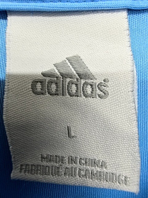 Adidas Men's Blue Soccer Jersey Size L Moisture-Wicking