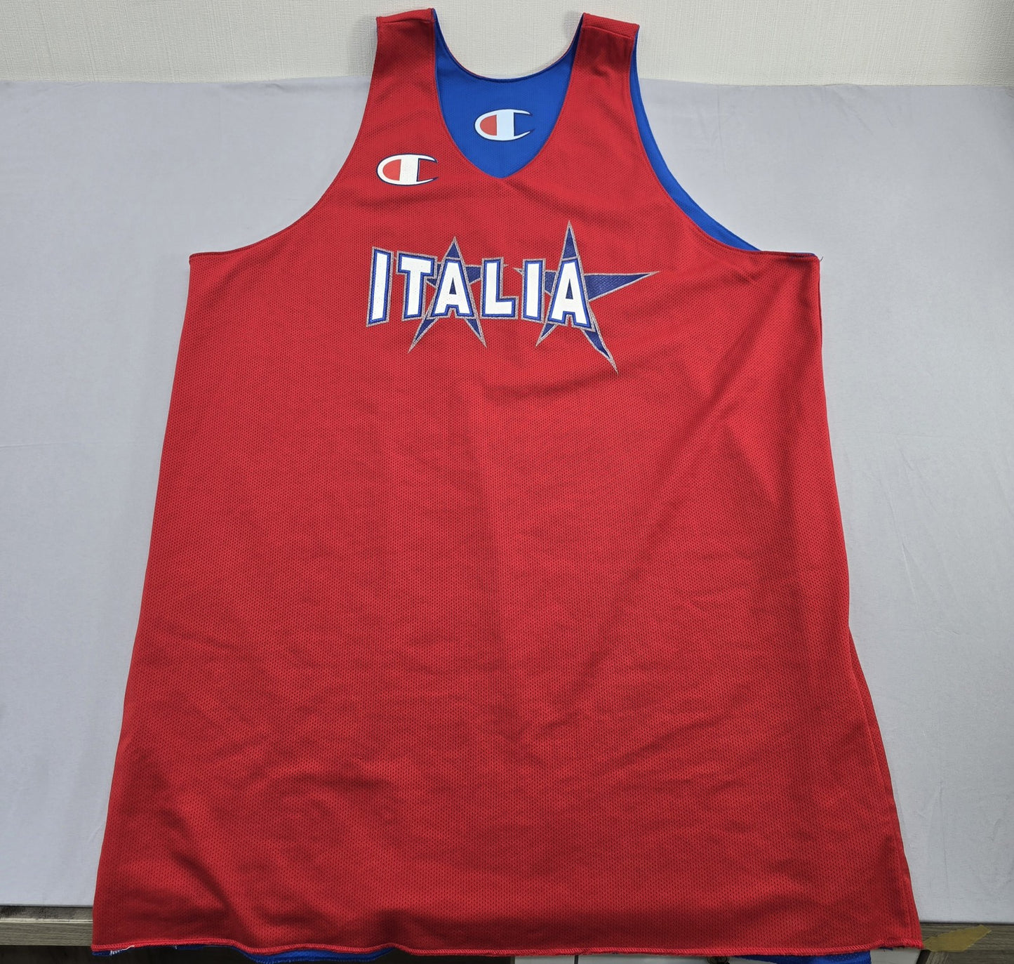 Champion Men's Red Italy Basketball Jersey Tank XXXXL