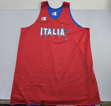 Champion Men's Red Italy Basketball Jersey Tank XXXXL