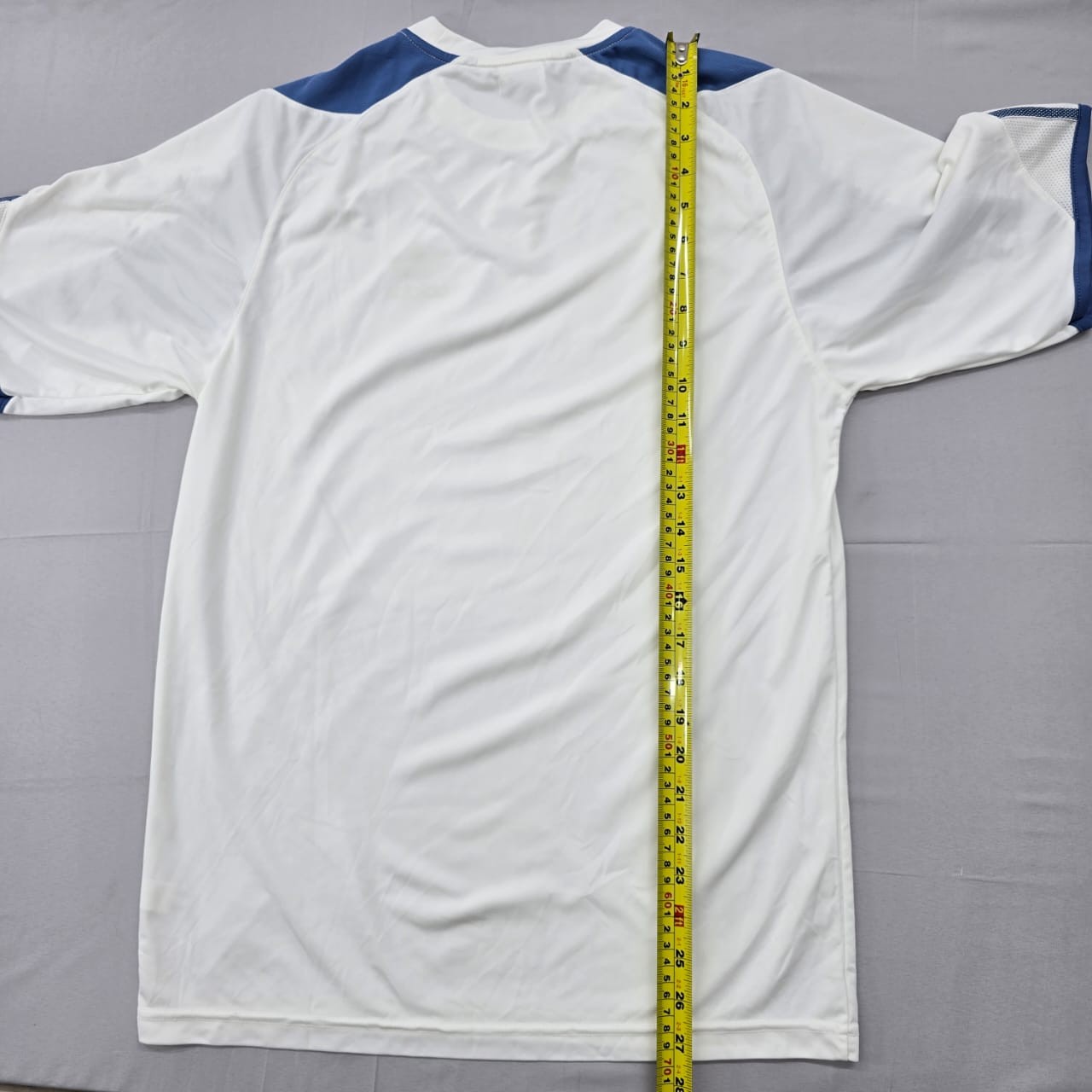 Adidas Men's White Striped Soccer Jersey XL Short Sleeve