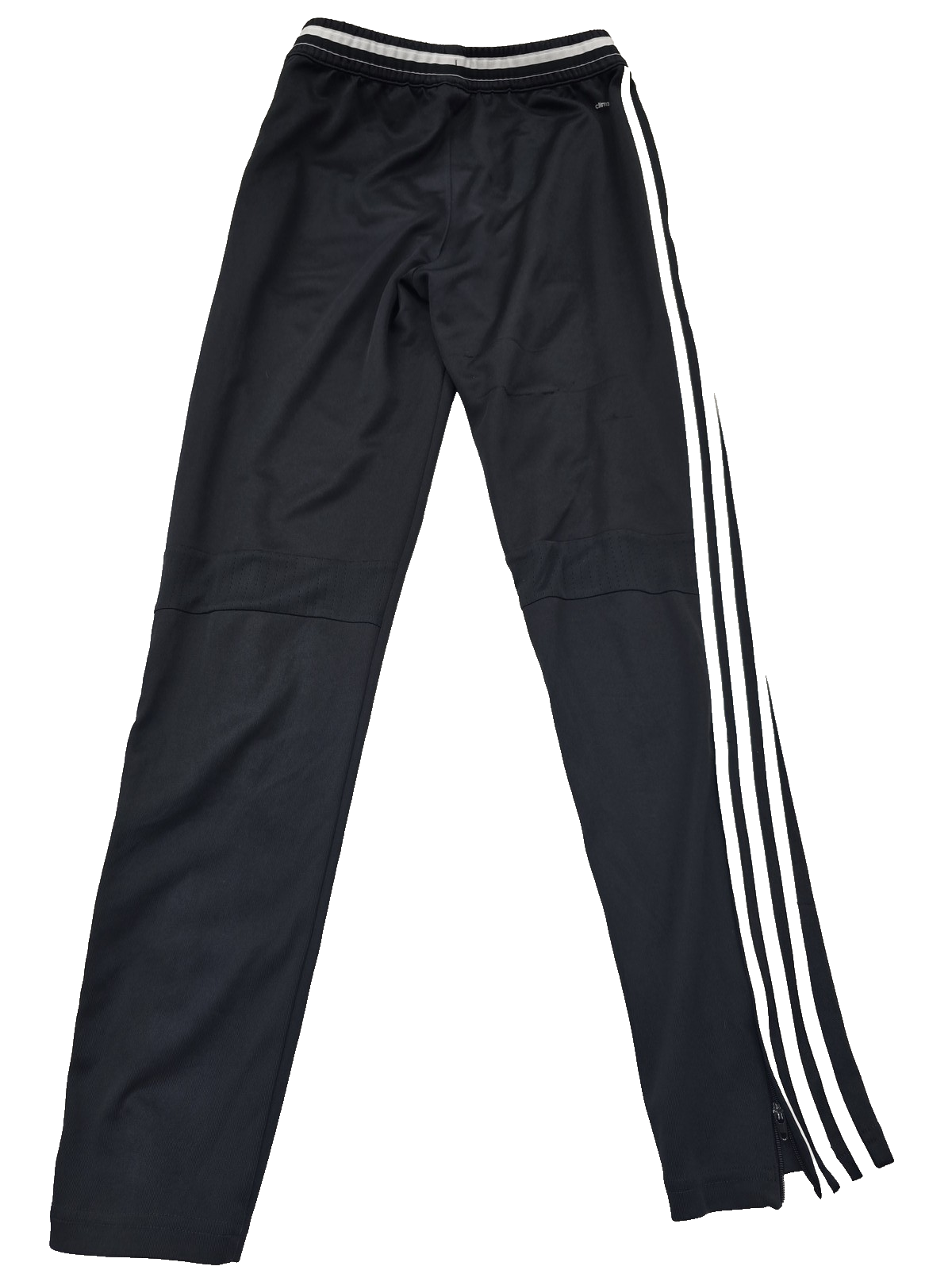 Adidas Black Track Pants XL 3-Stripes Drawstring Unisex