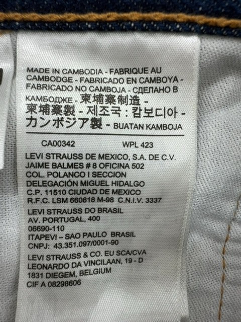 Levi's Men's Blue 505 Regular Fit Jeans 40x32