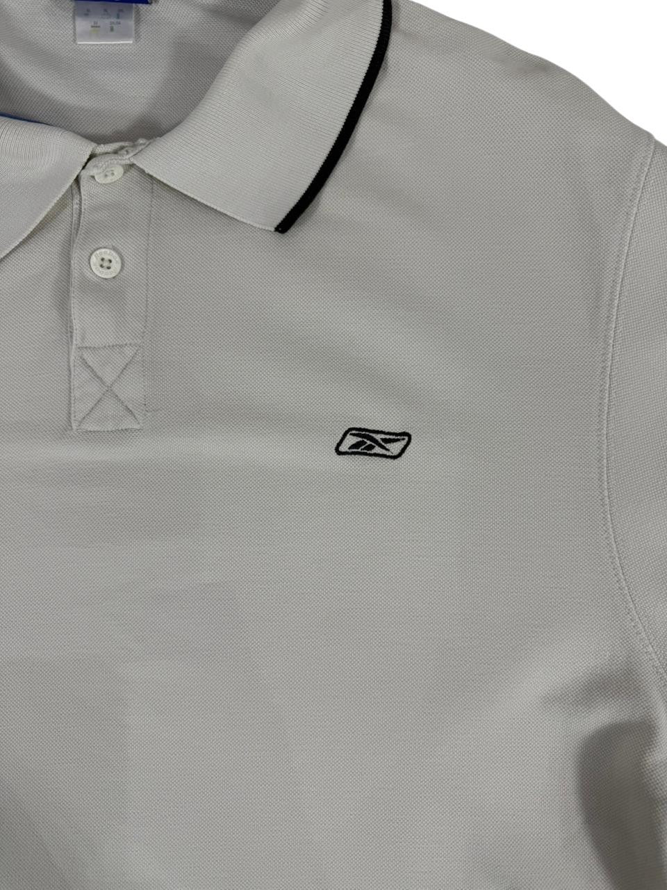 Reebok Men's Polo Shirt White Short Sleeve Classic Logo Casual Size XL