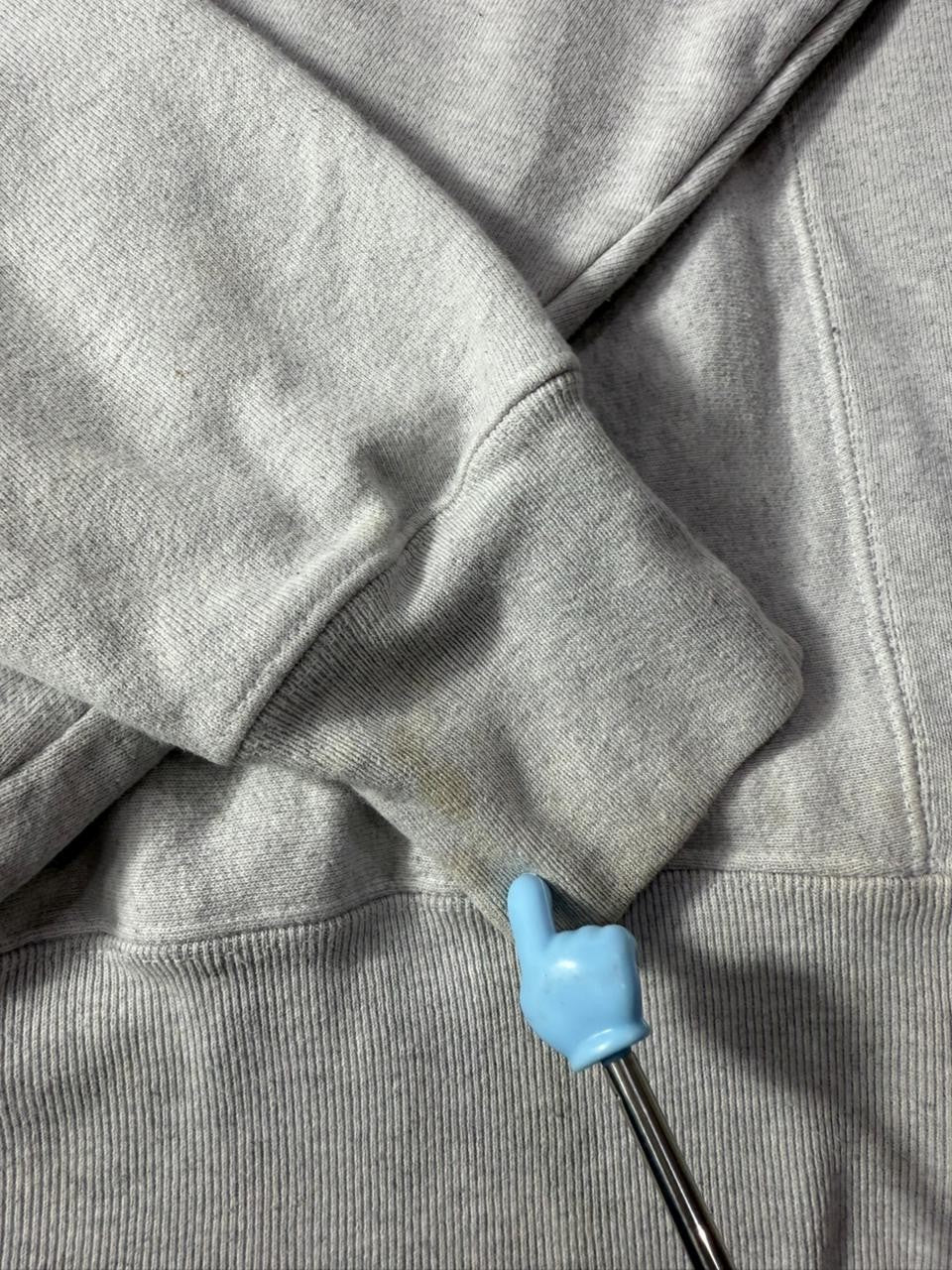 Champion Reverse Weave Roger Williams Hoodie Sweatshirt Grey Men's L