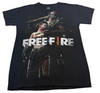 Unverified Brand Unisex Black T-Shirt – Size S, Free Fire Print Brand, Graphic