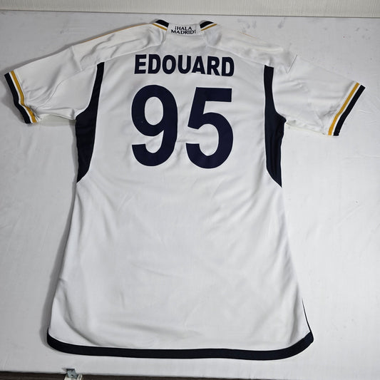 Adidas Men's White Jersey – Size S, Real Madrid Small Edouard – Ref CC903