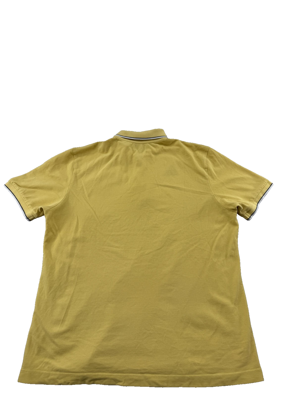 Kappa Men's Yellow Cotton Polo Shirt L Reg Short Sleeve Tipped Collar