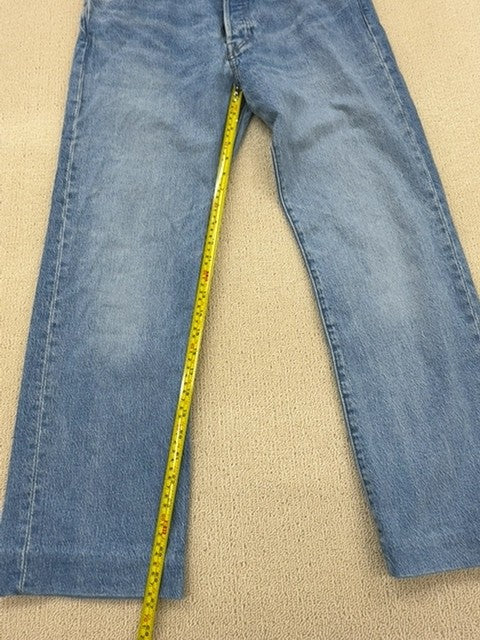 Levi's 501 Original Fit Jeans 34x30 Medium Blue Button Fly Cotton