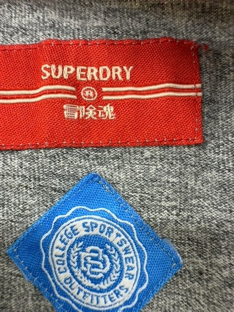 Superdry Men's Grey Marl Athletic T-Shirt Short Sleeve Relaxed Fit