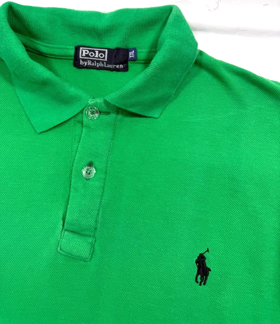 Polo Ralph Lauren Slim Fit Men's Polo Shirt In A Green Color - Size XXL