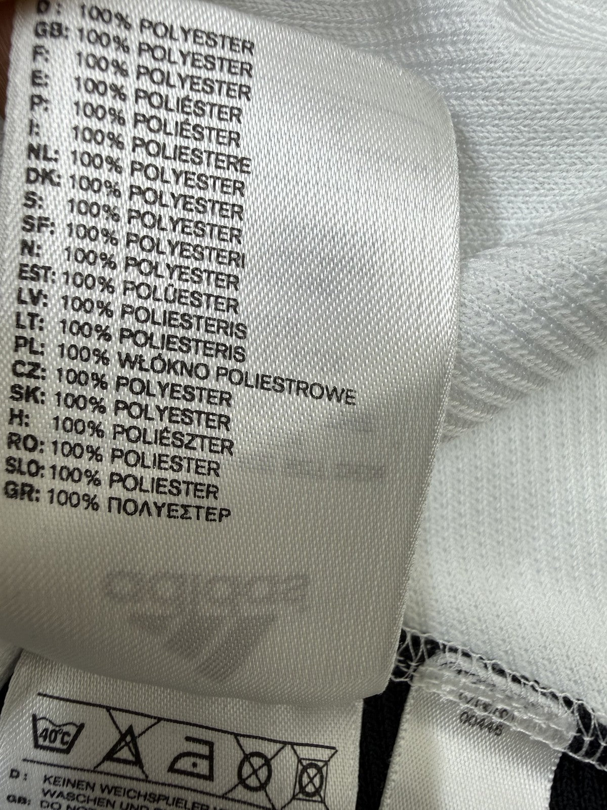 Adidas Unisex White Long Sleeve Soccer Jersey Size P Personalized 12