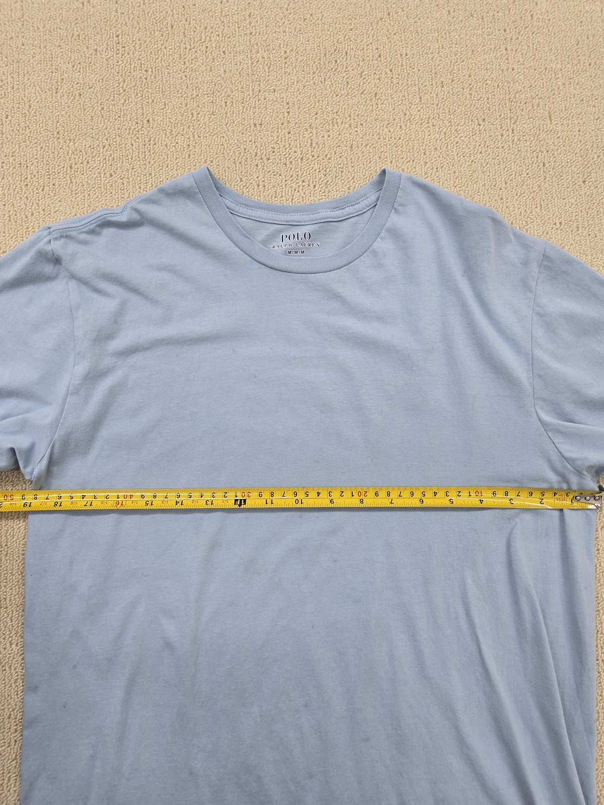 Polo Ralph Lauren Men's M Classic Fit Light Blue Cotton T-Shirt