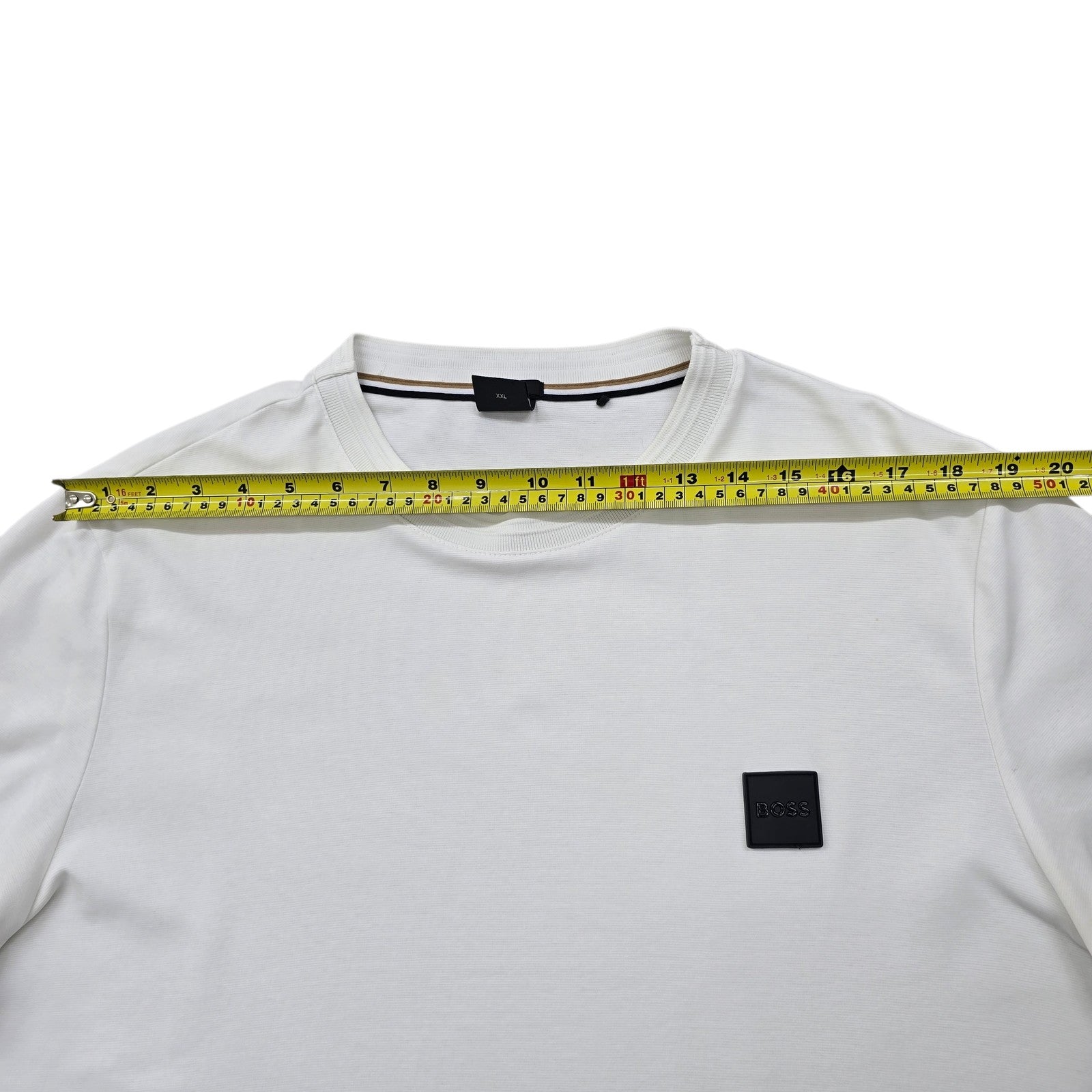 Hugo Boss Men White T-Shirt size XXL product image 5
