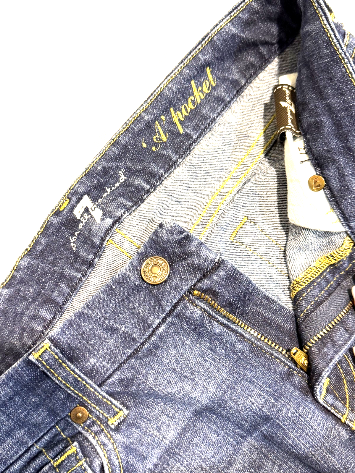 Vintage 7 For All Mankind Jeans Women's 27 A Pocket Flare Dark Y2K Low Rise