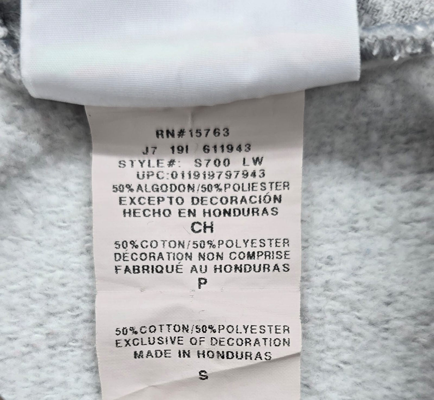 Champion Eco Field Hockey Gray Pullover Hoodie Size S S7190L
