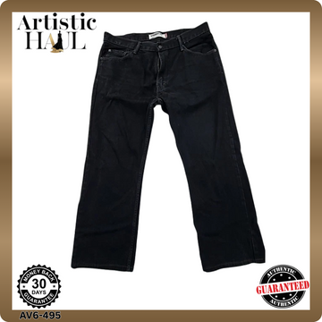 Levi's 505 Men's Black Denim Jeans 38x30 Regular Fit