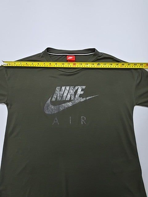 NIKE Unisex Green Air Logo T-Shirt Size S Crew Neck Jersey