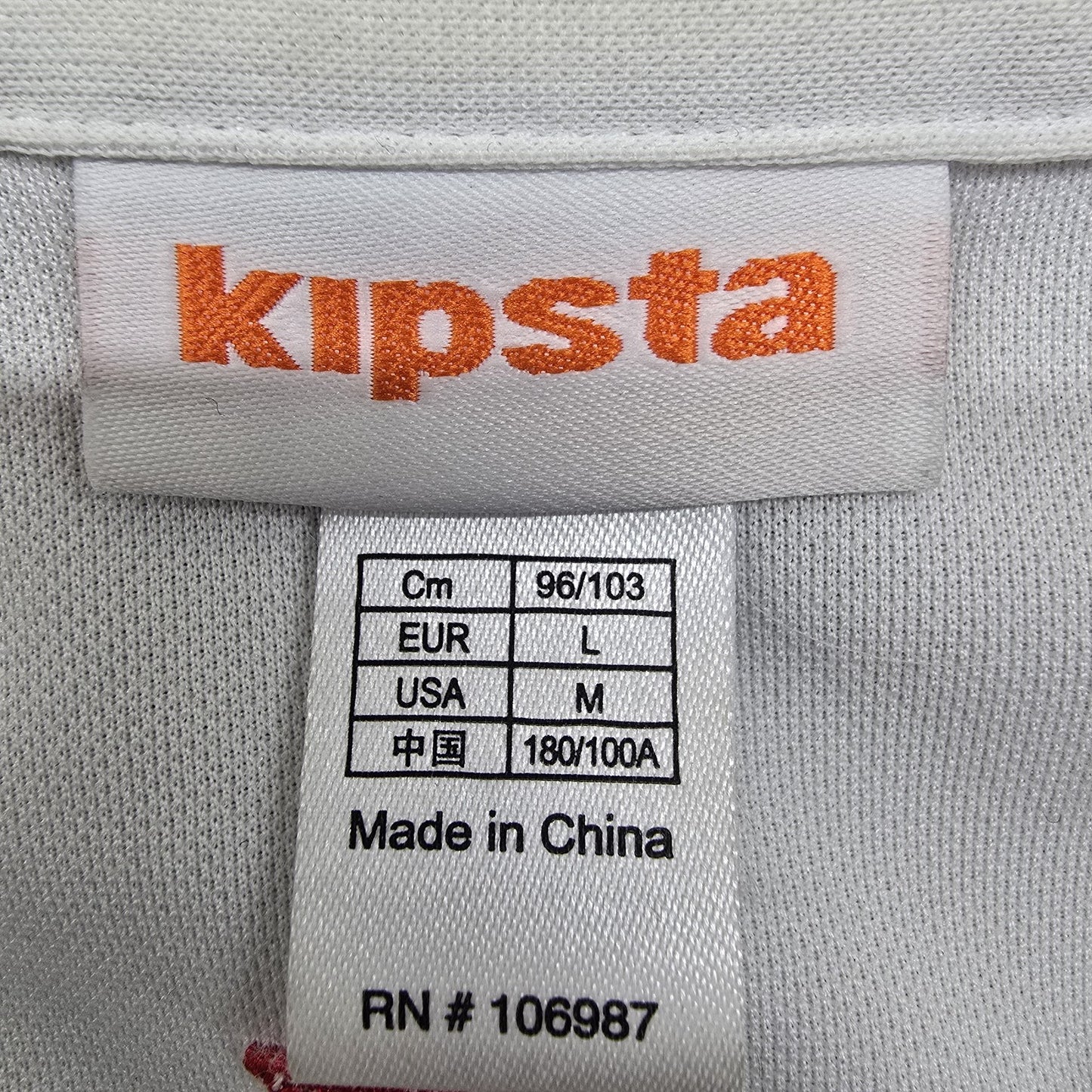 Kipsta Red Athletic T-Shirt M Raglan Mesh Panels Breathable