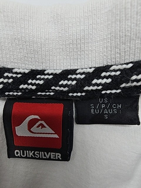 Quiksilver Men White Polo Shirt size S product image 3