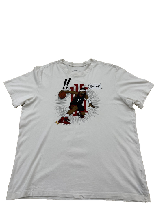 Nike Men's White T-Shirt – Size L, James Harden Crewneck james, Graphic