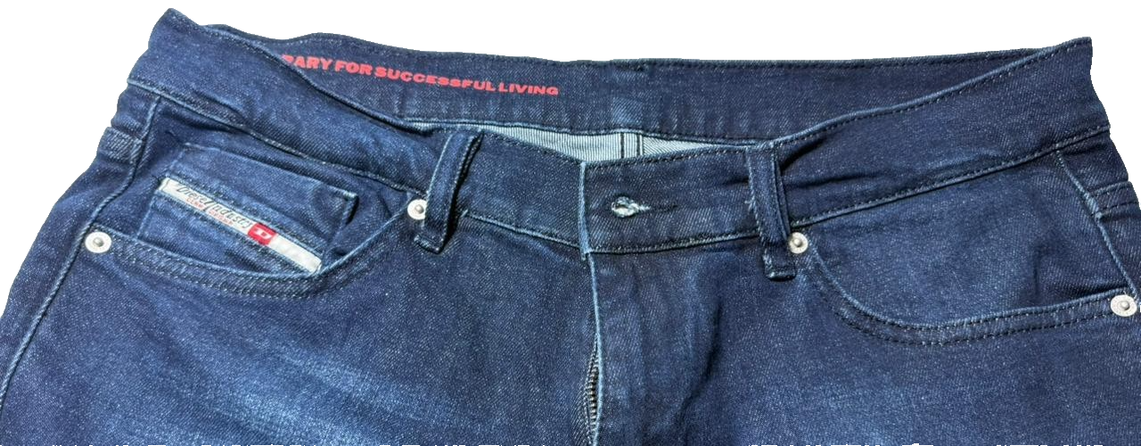 Diesel Men's D-Strukt Slim Fit Jeans Blue Wash Premium Italian Denim Size 30