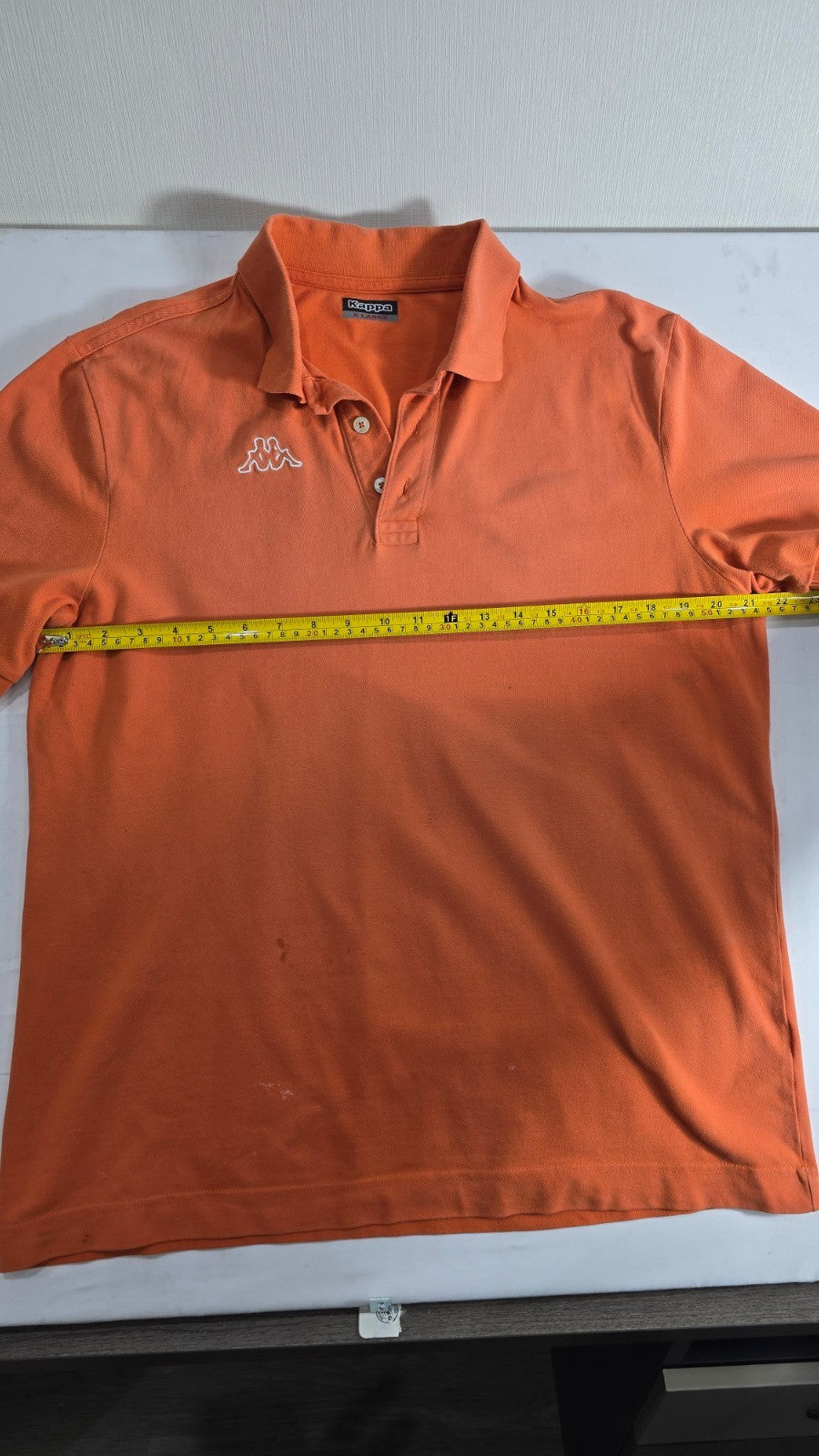 Kappa Men's XL Orange Polo Shirt Short Sleeve Casual Sportswear