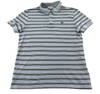 Lacoste Men's Gray Polo Shirt – Size S, Embroidered, Striped