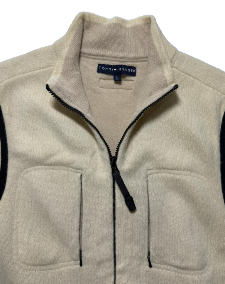 Tommy Hilifiger Men's Sweater Fleece Vest Full Zip | L