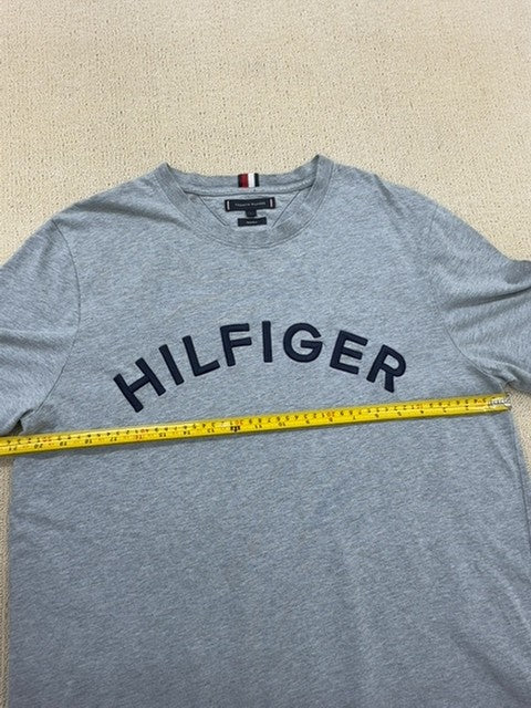 Tommy Hilfiger Men's Light Grey Heather Graphic T-Shirt L New