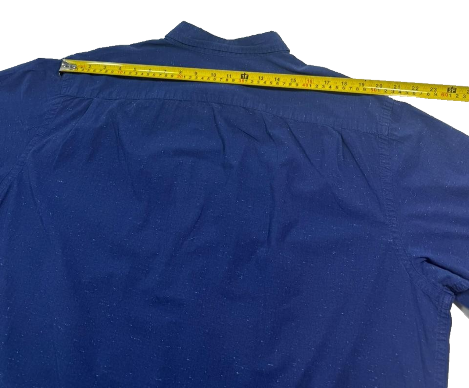 Old Navy Men's Royal Blue Classic Shirt Regular Fit Long Sleeve Button Down XXL