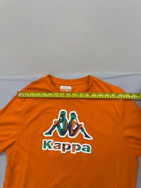Kappa Men's Orange XL Short Sleeve T-Shirt Crewneck Logo Jersey
