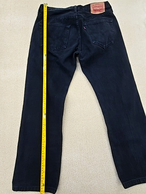 Levi's 501 Men's 32x32 Dark Indigo Vintage Button Fly Denim Jeans