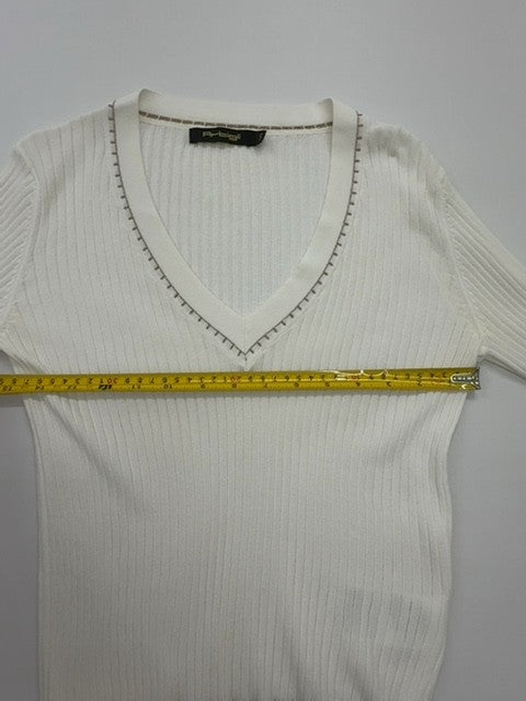 TITTI Women White Sweater size S product image 7