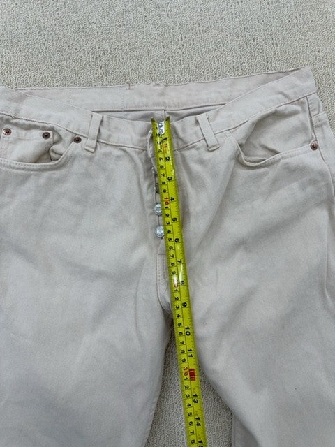 Levi's 501 Men's Beige Jeans 38x36 Vintage Made USA