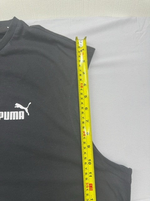 Puma Men's Gray XL Sleeveless Training Tank Top Logo
