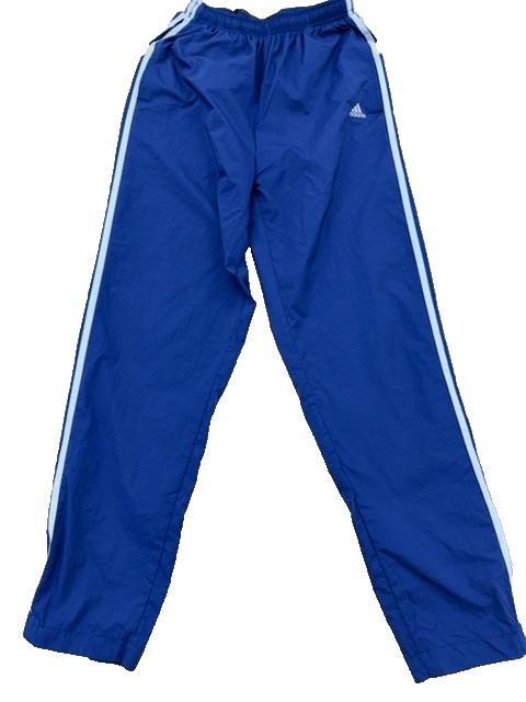Adidas Men's Navy 3-Stripes Track Pants M Tapered Nyl
