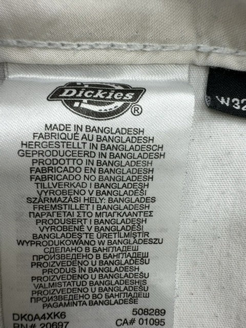 Dickies Men's Black Work Pants W32 L32 Cotton Twill 874