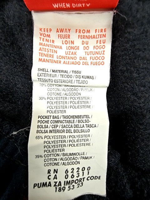 Puma Men's Navy Fleece Sweatpants Size L Regular Fit