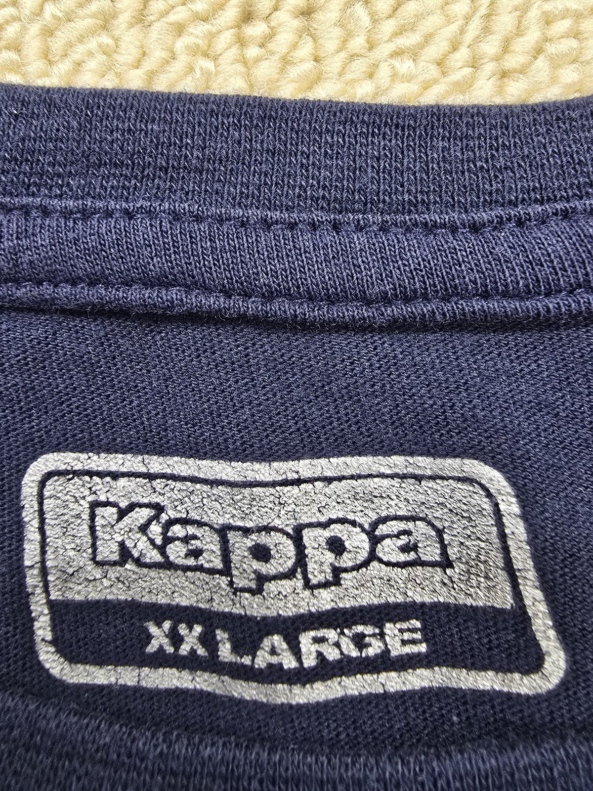 Kappa Men's Navy XXL Short Sleeve Crewneck Logo T-Shirt Regular