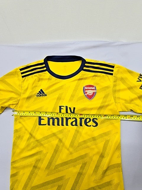 Adidas Men's Yellow Arsenal Jersey M Short Sleeve Zigzag Moisture Wicking