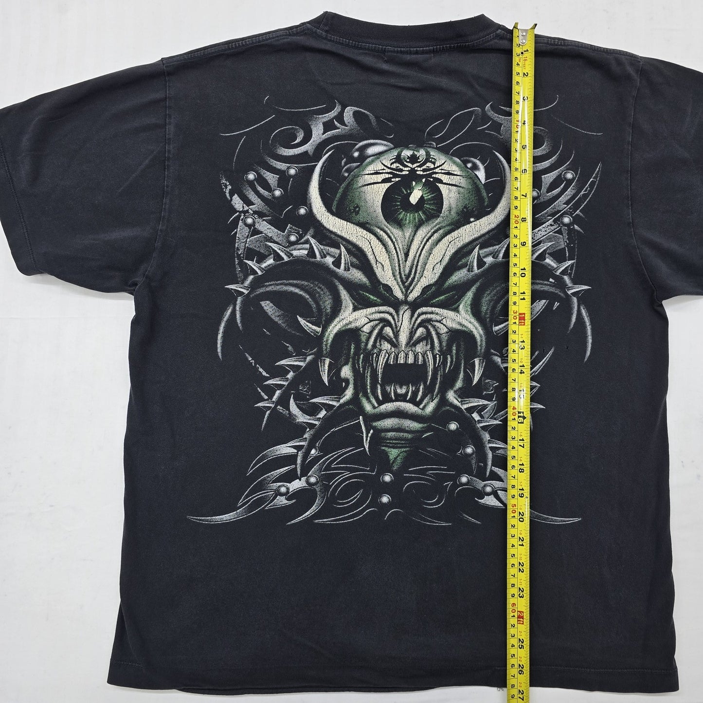 Korn Tribal Black T-Shirt Size L 100% Cotton